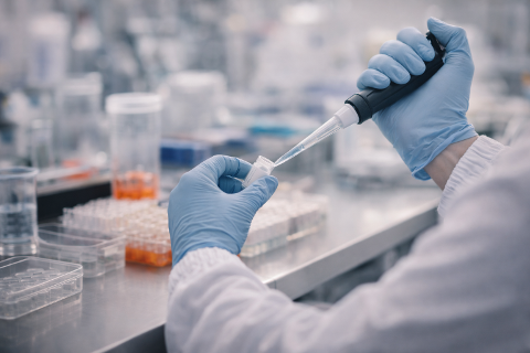 Illustration for an article about proteins and pain signals